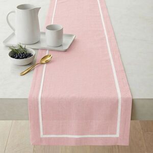Solino Home Linen Pink Table Runner 14 x 72 Inches - Kensington